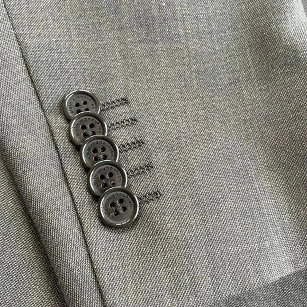 Alain Manoukian french designer mocha brown blazer single breasted size 52/44R